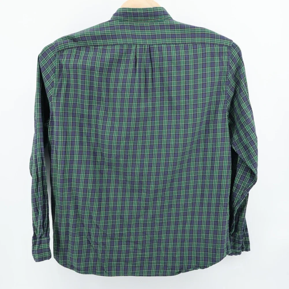 J Crew Brushed Twill Plaid Flannel Shirt Long Sleeve Button Down  Mens‎ Slim XXL